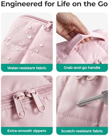 BAGSMART Easy-Access Makeup Bag, Water-Resistant Travel Toiletry Organizer - Image 6