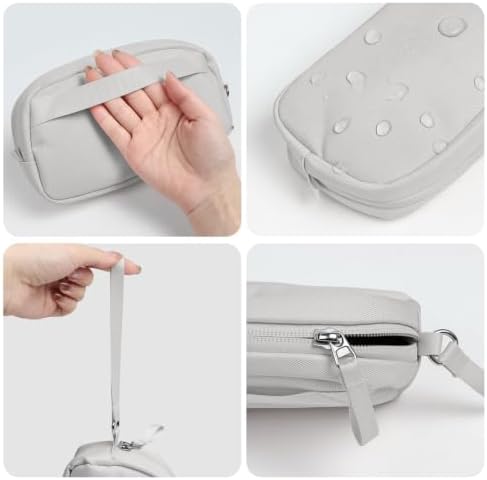 Electronics Organizer Bag for Chargers & 3ft+ Cords, Gray - Image 5