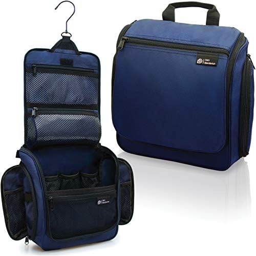 D&D Wanderlust D&D Hanging Travel Toiletry Bag for Men and Women – Cosmetics, Makeup and Toiletries Organizer Kit with 10 Compartments by DDDDWanderlust