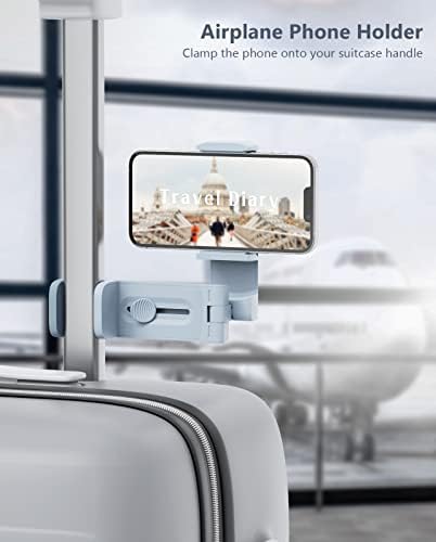2PCS Airplane Phone Holder Mount, Plane Travel Essentials, Pink & Blue - Image 2