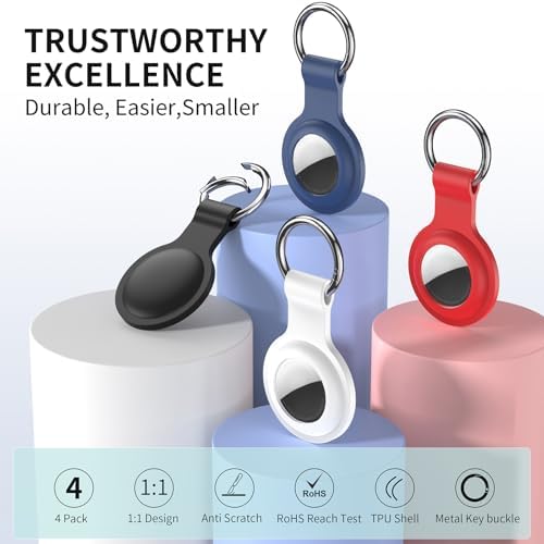 Compatible for AirTag Holder Keychain for Apple Air Tag 1st&2nd Generation - Image 2