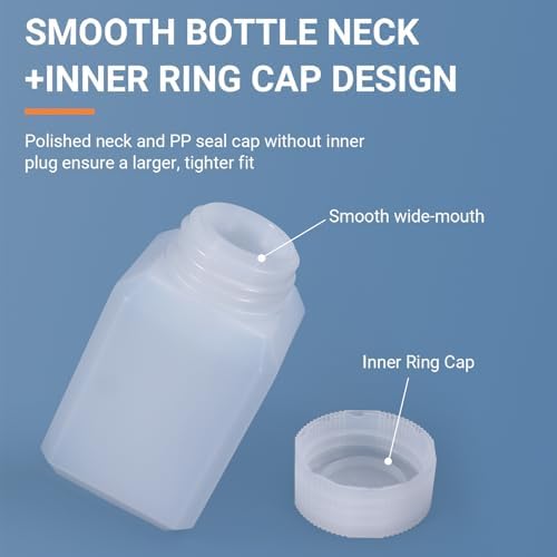 4oz/120ml Leak Proof Plastic Bottles with Caps for Liquids Sample, Reusable Small Bottles Containers for Travel, Camping and Hiking (Translucent, 10 Pcs) - Image 7