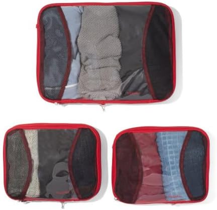 Baggallini Compression Cube 3-piece set - Lightweight Compression Packing Cubes for Travel