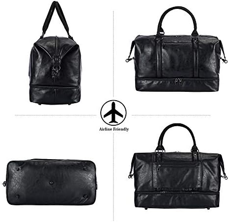 Weekender Overnight Bag Carry On Bag Travel Bag with Shoe Pouch - Image 5