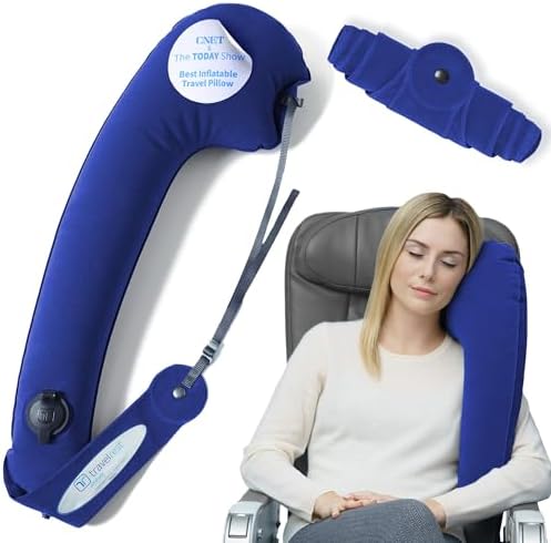 TRAVELREST Ultimate Inflatable Travel Pillow for Neck & Body - Blue by TRAVELREST