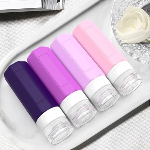 Redfly Travel Bottles for Toiletries 3oz, Silicone Travel Size Containers - Image 6