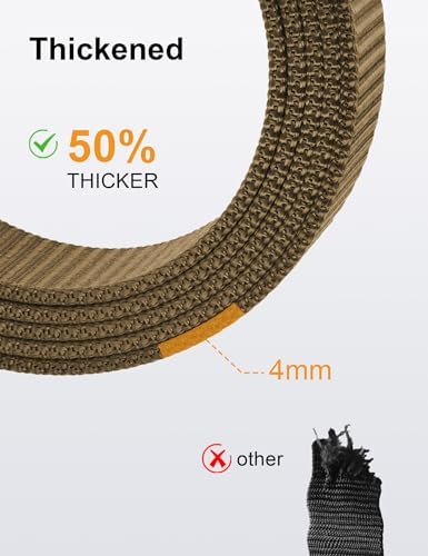 JUKMO Men's 1.5" Nylon Ratchet Casual Belt for Jeans - Image 5