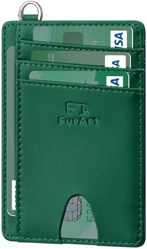 FurArt Slim Minimalist Wallet RFID Credit Card Holder for Men by FurArt