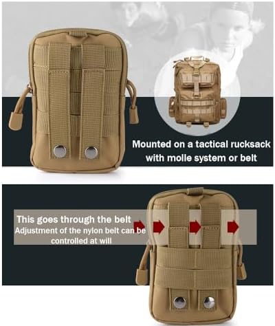 Outdoor Tactical Waist Bag Molle Pouch Military Hip Waist Compact Belt Bag Pouch Wallet Camping Phone Power Bank Camping Hiking Gear Tool Organizer - Image 4