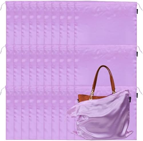 GONGKANGYUAN 30 Pack Dust Bags for Handbags Travel Storage Pouch, Silk Handbag Dust Cover Bags for Purses Pocketbooks Shoes Boots by GONGKANGYUAN