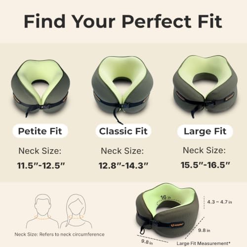 Ergonomic Travel Neck Pillow for Airplanes & Cars, Large - Image 4