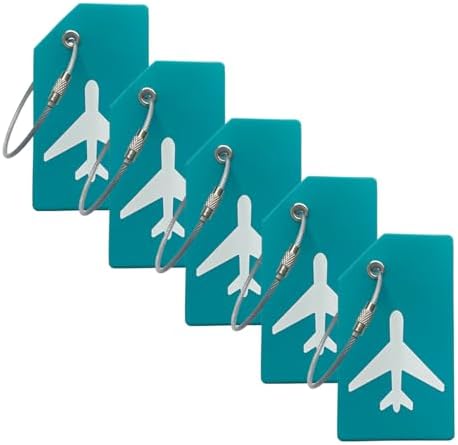 5Pack Silicone Luggage Tag with Name ID Card Perfect to Quickly Spot Luggage Suitcase by Ovener by OvenerLuggageTags