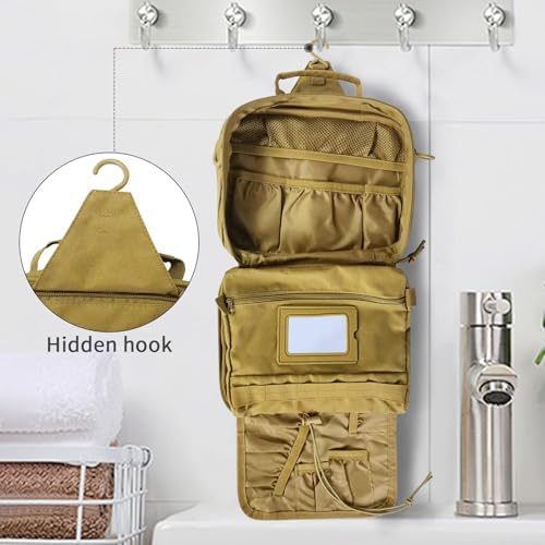 Hanging Toiletry Bag for Men,Men's Travel Essential,Travel Dopp Kit - Image 4