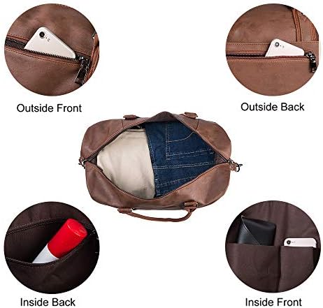 Weekender Overnight Bag Carry On Bag Travel Bag with Shoe Pouch - Image 4