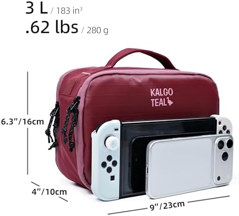 Accessories Bag & Tech Pouch | Organizer for Cables, Electronics & Everyday Essentials, Water-Repellent, Dual-Sided Padded - Image 4