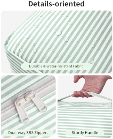 Narwey Hanging Travel Toiletry Bag for Women, Large Makeup Cosmetic Bag - Image 3