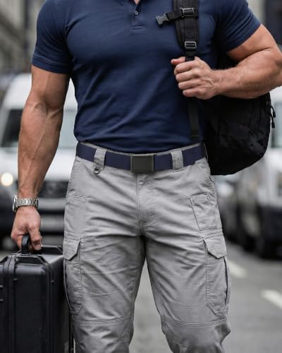 CHAOREN Tactical Belt Men - 1.5" Stretch Work Belt with Zinc Alloy Buckle - Image 3