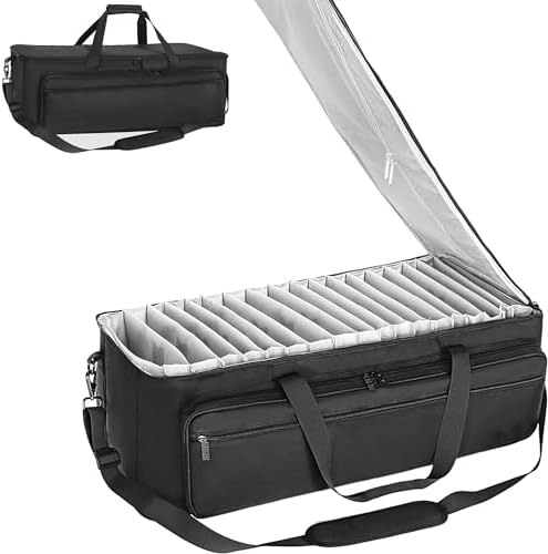 AKOZLIN Extra Large Travel Gig Band Cable File Bag 30"x11"x14.5" Dividers by AKOZLIN