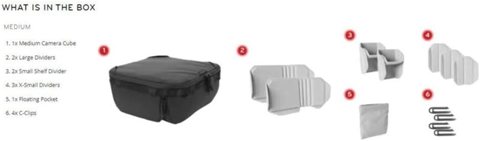 Peak Design Camera Cube V2, Smedium (Small/Medium), Custom Organization and Protection, Weatherproof Shell with Interior Padding, Camera Bag Insert Compatible Travel & Outdoor Bags