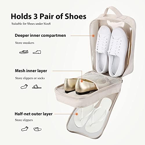 Shoe Bags for Travel,Shoe Bag Holds 3 Pair of Shoes,Shoe Storage Pouch for Travel and Daily Use,Shoe Organizer Travel Essentials for Packing in Suitcase,Waterproof - Image 3