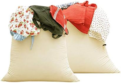 4-Pack Drawstring Dust Covers Large 100% Cotton 26" x 20" - Image 3