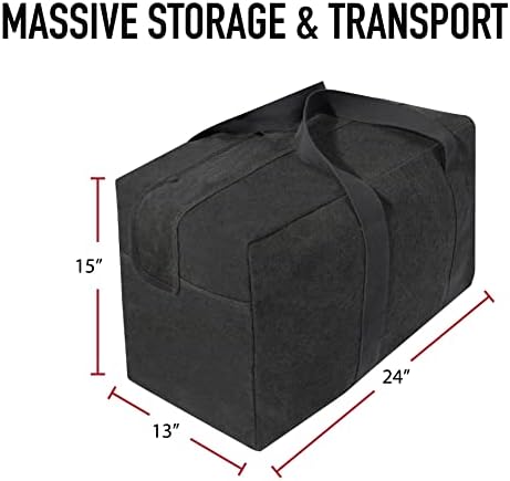 Rothco Canvas Parachute Cargo Bag – Extra Large Travel Duffle Bag with 75L Capacity