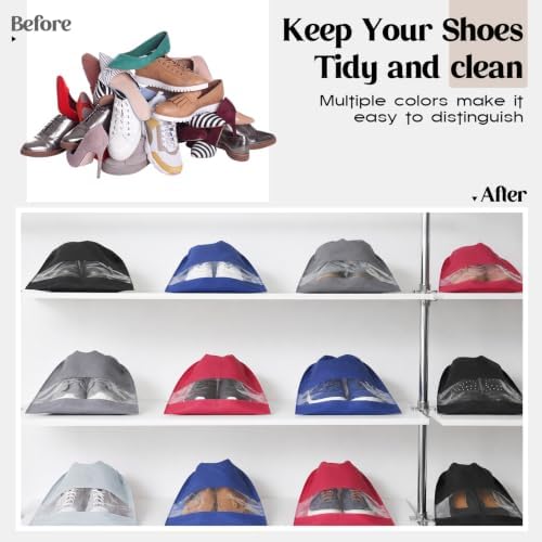 Shappy 50 Pcs Colorful Shoe Bags for Travel Storage - Image 4