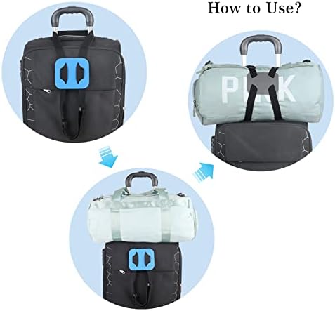 Luggage Straps，Luggage Straps for Suitcases Add a Bag Easy to Travel Belt for Luggage，Bag Bungee for Luggage，Adjustable Size Luggage Belt (Black) - Image 5