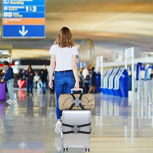 Luggage Bungee Strap，Luggage Straps Bag Bungees for Add a Bag Easy to Travel Suitcase Elastic Strap Belt（2-Pack-Grey） - Image 6