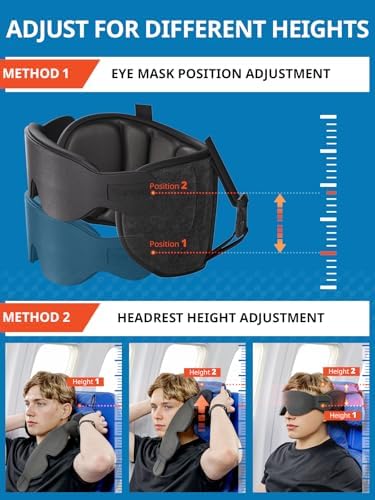 SARISUN Travel Pillow for Airplanes Sleep, Seat Strap for Stable Support - Image 6