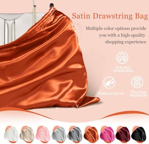 P Pothuiny 2 Pcs Satin Dust Bags for Handbags - Image 5