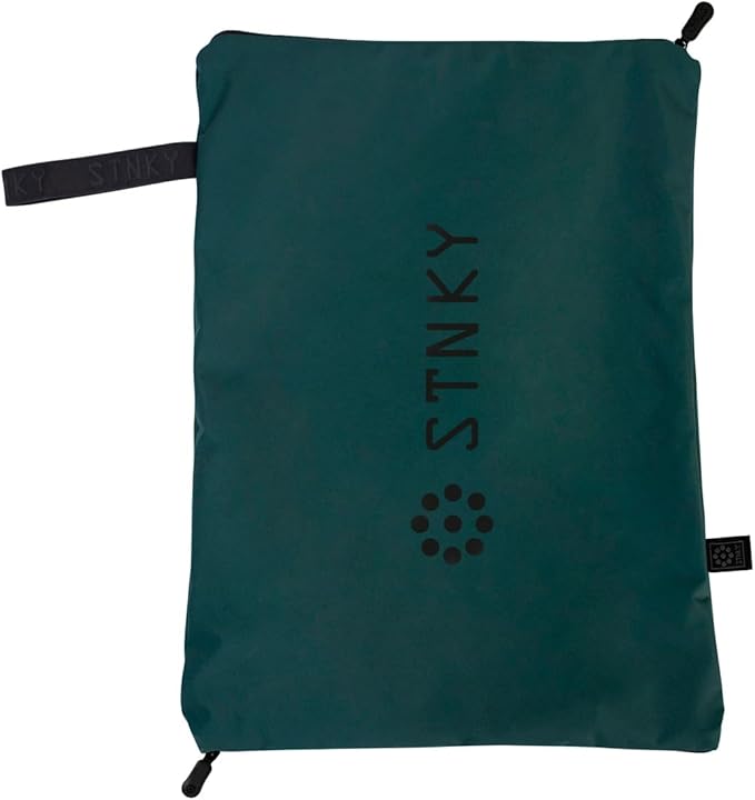 STNKY Bag Pro - Laundry Bags with Zips, Handles and Internal Mesh Bag for Travel, Yoga, Healthcare, Gym Kit, Laundry (Standard, Forest Green)