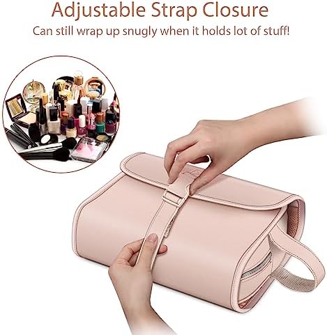 FINTIE Hanging Toiletry Bag Portable Travel Cosmetic Makeup Organizer - Image 3