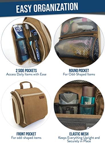D&D Wanderlust D&D Hanging Travel Toiletry Bag for Men and Women – Cosmetics, Makeup and Toiletries Organizer Kit with 10 Compartments - Image 4