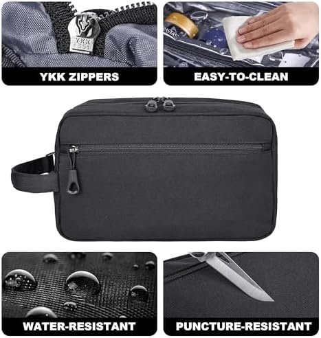 Hanging Toiletry Shower Bag, Mens Hygiene Bag for Travel Gym Business - Image 3