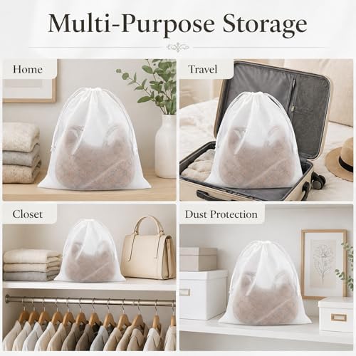 Berlune 100 Pcs Dust Bags for Handbags 19.7 in X 23.7 in Non Woven - Image 6