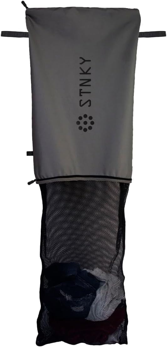 STNKY Bag Pro - Laundry Bags With Zips, Handles and Internal Mesh Bag for Travel, Yoga, Healthcare, Gym Kit, Laundry (XL, Grey)