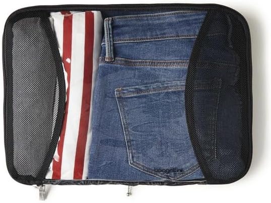 Baggallini Compression Cube 3-piece set - Lightweight Compression Packing Cubes for Travel
