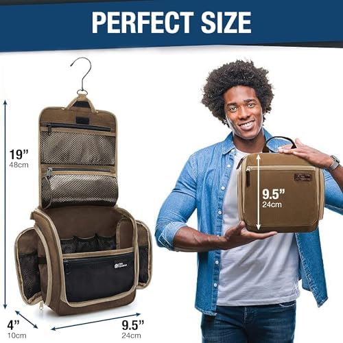 D&D Wanderlust D&D Hanging Travel Toiletry Bag for Men and Women – Cosmetics, Makeup and Toiletries Organizer Kit with 10 Compartments - Image 2