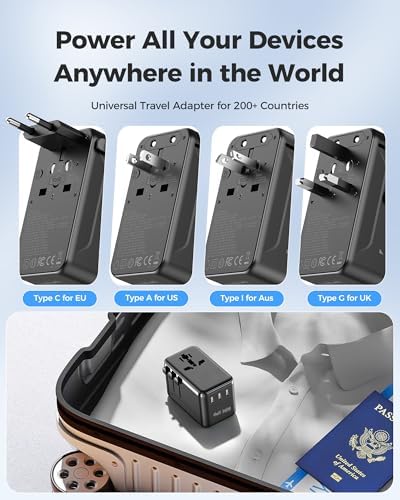 140W GaN Universal Travel Adapter & Laptop Charger for 200+ Countries - Image 6