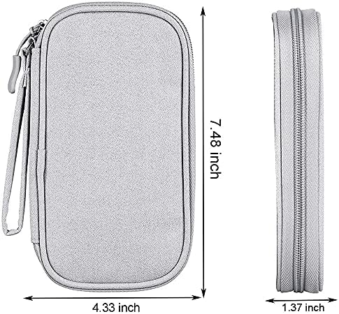 Electronic Organizer Small Travel Cable Organizer Bag, Digital Gadget Organizer Case, Waterproof Travel Gear Storage Carrying Sleeve Pouch for Cable, USB, Earphones, Portable Hard Drives, Power Banks - Image 2