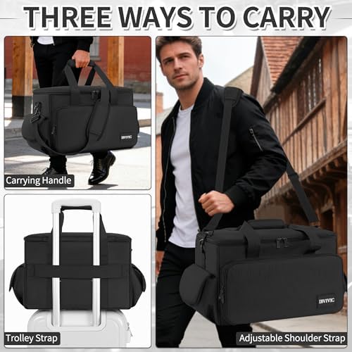 DJ Cable File Bag with 6 Adjustable Dividers Travel Gig Bag for Cables - Image 6