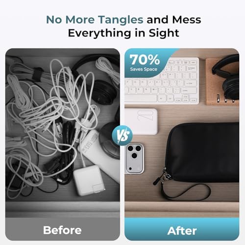 FYY Travel Cable Organizer - 8 Compartments, Lightweight, Water Repellent - Image 6