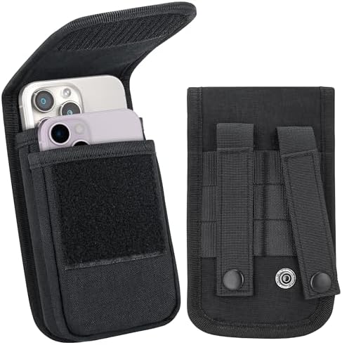Urvoix Dual MOLLE Phone Pouch, Tactical Holster 2 Phones Belt Holder by Urvoix