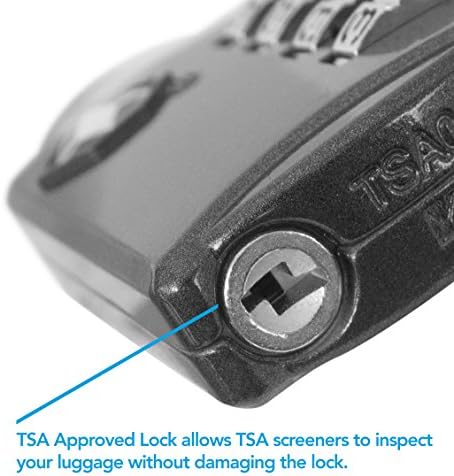 TSA Luggage Locks 2 Pack – 4-Digit Steel – Red/Blue - Image 5