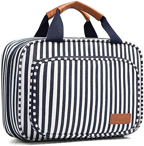Bosidu Hanging Travel Toiletry Bag,Large Capacity Cosmetic Travel Toiletry Organizer for Women with 4 Compartments & 1 Sturdy Hook,Perfect for Travel/Daily Use/Christmas by Bosidu
