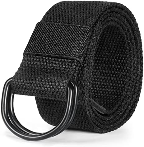 maikun Mens Womens Canvas Belt, D-ring Buckle Cloth Fabric Belt for Men by Maikun