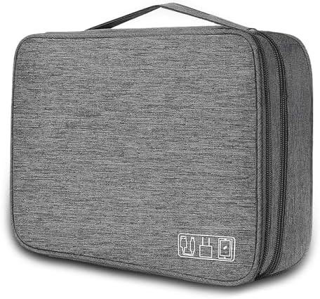 Electronic Organizer Travel Universal Cable Organizer Electronics Accessories Bag for Cable, Charger, Phone, USB, SD Card,1Pack - Image 2