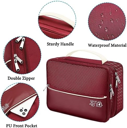 CILLA Electronic Organizer Travel Case, Travel Cord Organizer Case Portable Waterproof Cable Organizer Bag for Charger, Cord, USB, Power Bank, Earphone - Image 3