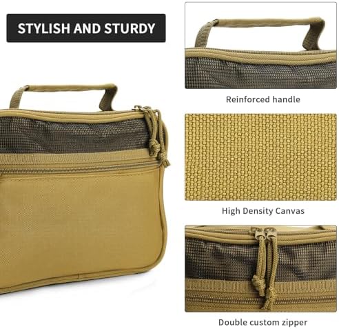 Hanging Toiletry Bag for Men,Men's Travel Essential,Travel Dopp Kit - Image 5
